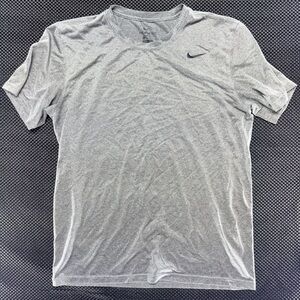 Nike Light Gray Heather Short Sleeve Performance Tee